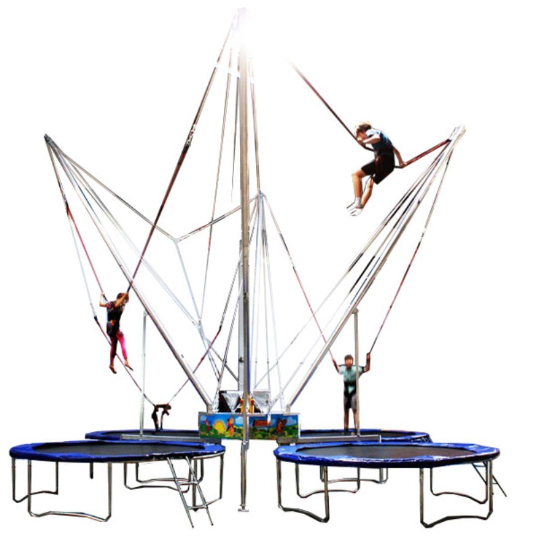 Trampoline de saut élastique, pour enfants et adultes, équipement avec minuterie, pour 5 joueurs
