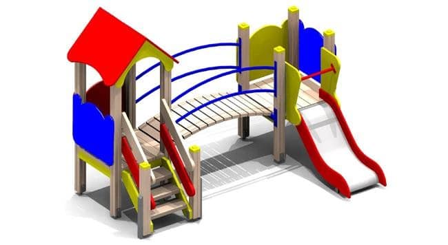 Aménagez une aire de jeux pour enfants de 2 à 7 ans certifiée.